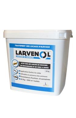 Larvenol, larvicide pour bâtiment trac, épandage à sec