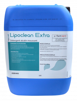 Lipoclean extra, dégraissant, aide au lavage, alcalin