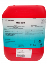 Nett'Acid , détartrant des canalisations d'eau de boisson des animaux